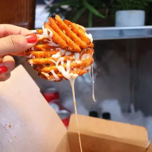 ~ sexy fries (sweet potato fries, chicken tikka masala, cheese) AMAZINGG