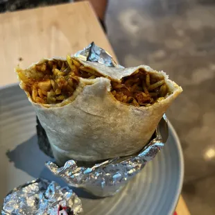 Ghee butter chicken burrito