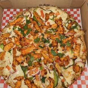 Tandoori pizza