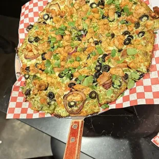 Chicken tikka  pizza