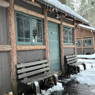 Cabin 5b exterior in December