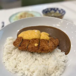 Chicken Katsu with Japanese cheese