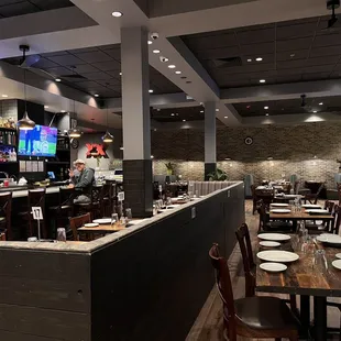 Interior, couple min before closing