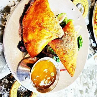 Cheese samosas