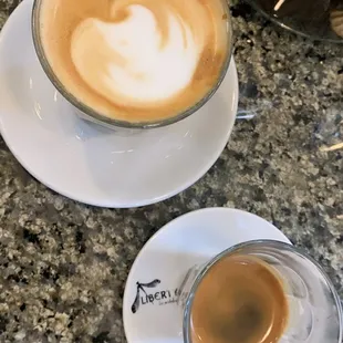 Latte &amp; espresso.
