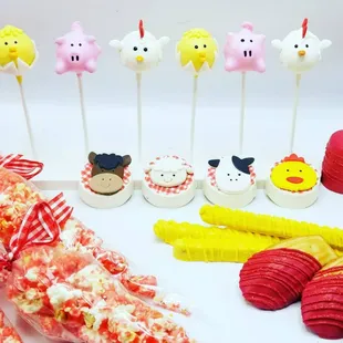 a variety of confections