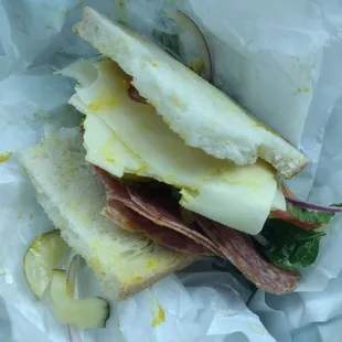 Yellow mustard sandwich... Ewww....when I asked for honey mustard