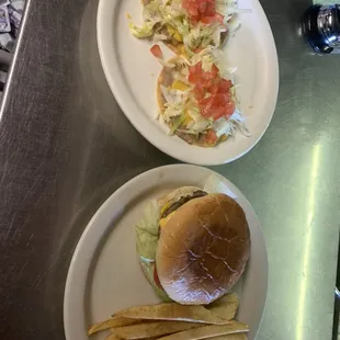 Been in cheese Chalupa's hamburger and homemade fries