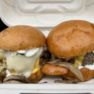 Mushroom burger (sliders)