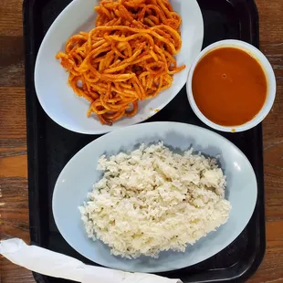 Pasta and red beans &amp; rice!