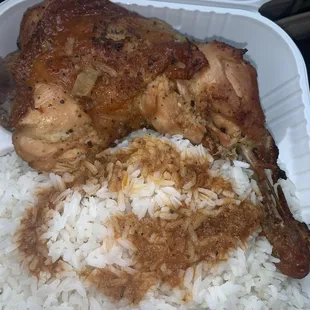 Chicken and white rice