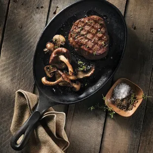 Certified Angus Beef Tenderloin Filet. shown prepared