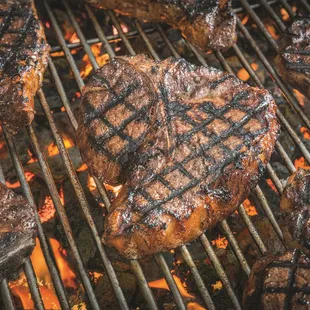 Certified Angus Beef T-Bones. shown prepared
