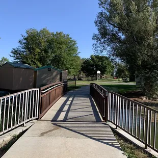 Cute bridge to playground area