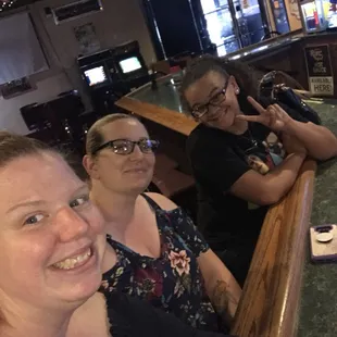 Sabrina, Krysta and I at my college grad party at cushions!