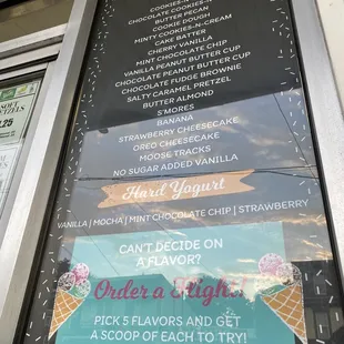 the menu