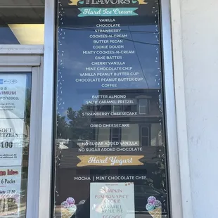 Hard Ice Cream Flavors