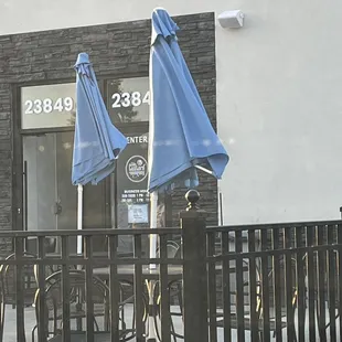 They have seating outside and a drive thru.