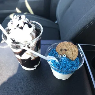 Oreo Parfait and Cookie Monster Cup