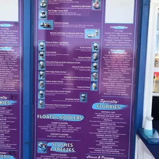 a menu for a restaurant