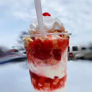 Strawberry cheesecake parfait