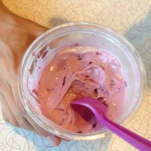 Seasonal blackberry concrete - so delish!!!