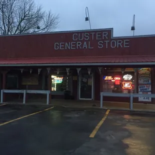 the front of the store