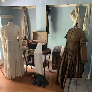 Bedroom and women's period clothing