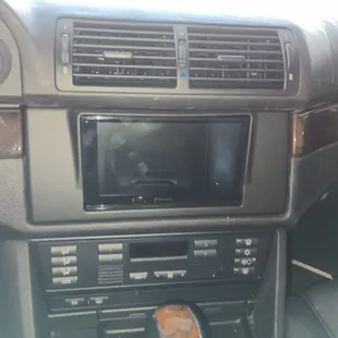 New radio in BMW