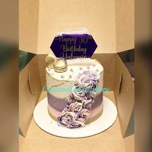 a birthday cake in a box