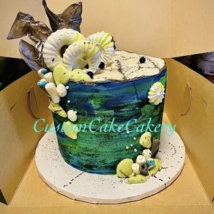 a cake in a box