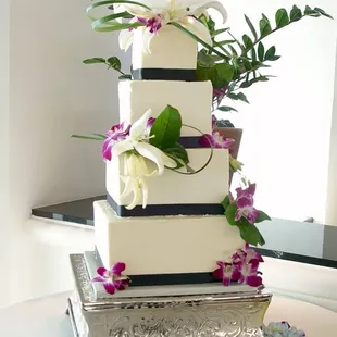 a wedding cake