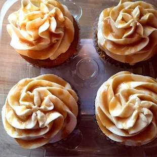 Triple ButterBeer Cupcakes