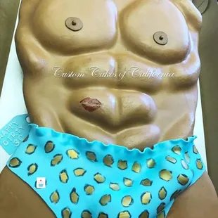 a man in a bikini