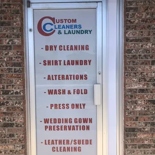 Our sign says it all!