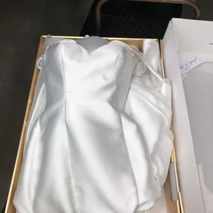 Wedding gown preservation.