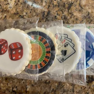 a close up of a cookie