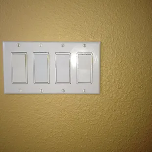 There was major damage around the electrical box.