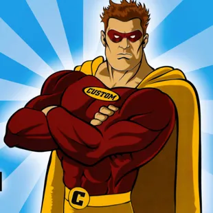 a man in a superhero costume