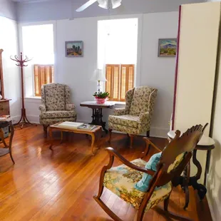 living room with hardwood floors