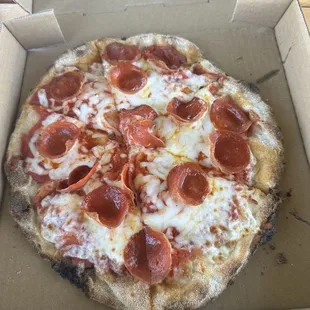 Pepperoni pizza.