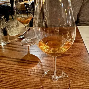 Complimentary dessert wine to celebrate my birthday! So nice!!