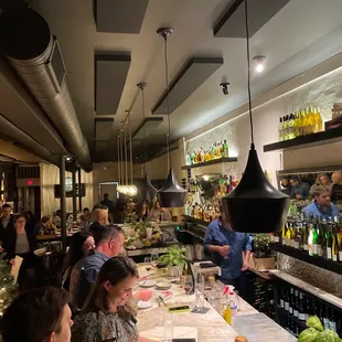 interior, sushi and sashimi