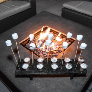 Roasted Marshmallows and S'more Shots