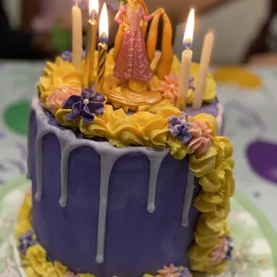 A beautiful rapunzel marble Cake