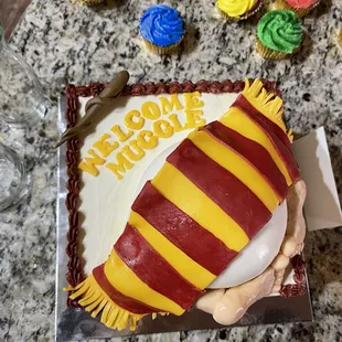 Harry Potter baby shower cake for my Son and Daughter in law. What a wonderful joy it was working with Lisa and her coworkers