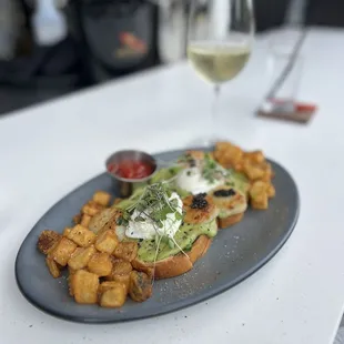 Scallop Avocado Toast