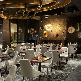 Dining space is simply beautiful