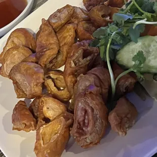 Deep fried pork intestines