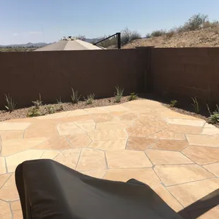 Flagstone patio